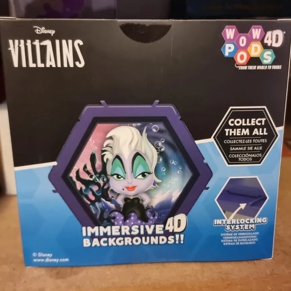 WOW 4D Pods Disney URSULA 498 Connect Figure Collectible New (4”) - Picture 3 of 5